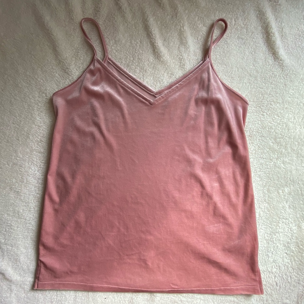 Old Navy Velvet Blush Tank Top
